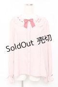 axes femme kawaii / お菓子刺繍ブラウス  ピンク Y-25-11-22-053-AX-BL-SZ-ZY