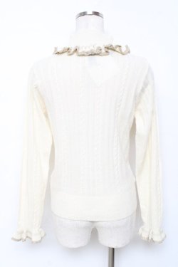 画像2: axes femme / ネックビジューラメニット M 生成り Y-25-11-22-059-AX-TO-SZ-ZY