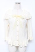 axes femme / レース襟フェミニンカーデ M 生成り Y-25-11-22-061-AX-TO-SZ-ZY