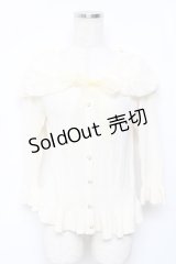 axes femme / レース襟フェミニンカーデ M 生成り Y-25-11-22-061-AX-TO-SZ-ZY