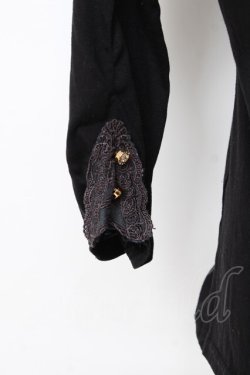 画像3: axes femme / レースラメ刺繍カットソー L 黒 Y-25-11-22-063-AX-TO-SZ-ZY