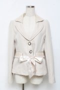 axes femme / レース使いジャケット M 生成り Y-25-11-22-064-AX-JA-SZ-ZY