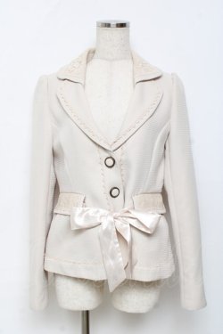 画像1: axes femme / レース使いジャケット M 生成り Y-25-11-22-064-AX-JA-SZ-ZY