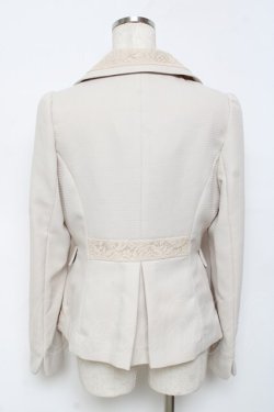 画像2: axes femme / レース使いジャケット M 生成り Y-25-11-22-064-AX-JA-SZ-ZY