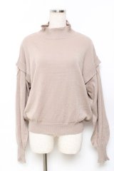 axes femme / レイヤード風ニット M グレージュ Y-25-11-22-066-AX-TO-SZ-ZY