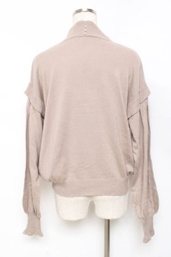 画像2: axes femme / レイヤード風ニット M グレージュ Y-25-11-22-066-AX-TO-SZ-ZY