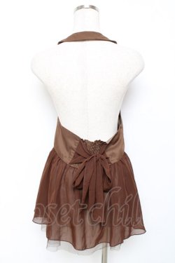 画像2: axes femme / 裾シフォンジレ M 茶 Y-25-11-22-070-AX-TO-SZ-ZY