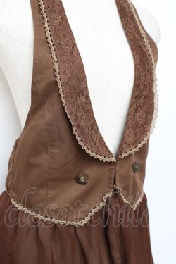 画像3: axes femme / 裾シフォンジレ M 茶 Y-25-11-22-070-AX-TO-SZ-ZY