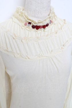 画像3: axes femme / ガーデンフリルスタンドプルオーバー  生成り Y-25-11-22-073-AX-TO-SZ-ZY