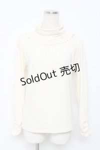 axes femme / バラモチーフ付きタートル  生成り Y-25-11-22-076-AX-TO-SZ-ZY