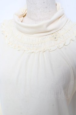 画像4: axes femme / バラモチーフ付きタートル  生成り Y-25-11-22-076-AX-TO-SZ-ZY