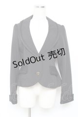 axes femme / バックレースアップジャケット M 黒 Y-25-11-22-080-AX-JA-SZ-ZY