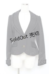 axes femme / バックレースアップジャケット M 黒 Y-25-11-22-080-AX-JA-SZ-ZY