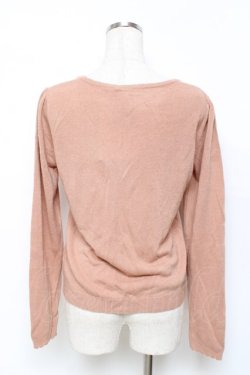 画像2: axes femme / フレーム刺繍入りカーディガン M アワピンク Y-25-11-22-085-AX-TO-SZ-ZY