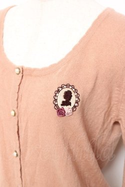 画像3: axes femme / フレーム刺繍入りカーディガン M アワピンク Y-25-11-22-085-AX-TO-SZ-ZY