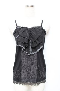 axes femme / BIGリボンキャミ M 黒 Y-25-11-22-087-AX-TO-SZ-ZY