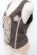 画像2: axes femme / 裾刺繍レースベスト M 茶 Y-25-11-22-088-AX-TO-SZ-ZY (2)