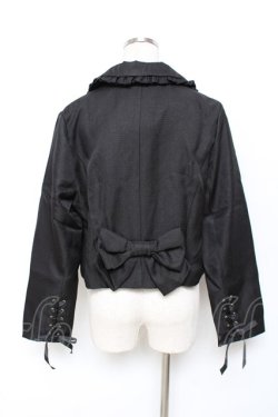 画像2: majoretty / バックリボンジャケット L 黒 Y-25-11-22-090-LO-JA-SZ-ZY