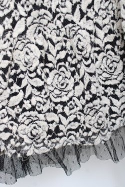 画像4: axes femme / ベロア×薔薇レースノースリワンピース M 黒 Y-25-11-22-091-AX-OP-SZ-ZY