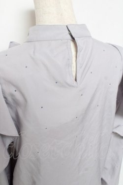 画像4: evelyn / ラインストーンリボンブラウス  グレー Y-25-11-22-094-LO-BL-SZ-ZY