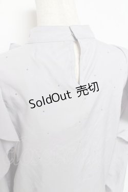 画像4: evelyn / ラインストーンリボンブラウス  グレー Y-25-11-22-094-LO-BL-SZ-ZY