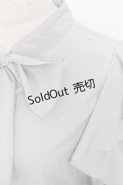 画像5: evelyn / ラインストーンリボンブラウス  グレー Y-25-11-22-094-LO-BL-SZ-ZY