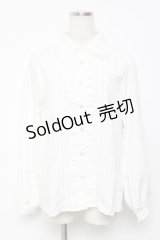 NOEMIE / 推しカラー長袖ブラウス M 白 Y-25-11-22-095-LO-BL-SZ-ZY