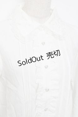 画像3: NOEMIE / 推しカラー長袖ブラウス M 白 Y-25-11-22-095-LO-BL-SZ-ZY