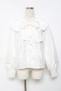 Honey Cinnamon / ビッグカラーリボンブラウス F 白 Y-25-11-22-096-LO-BL-SZ-ZY