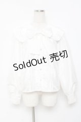 Honey Cinnamon / ビッグカラーリボンブラウス F 白 Y-25-11-22-096-LO-BL-SZ-ZY