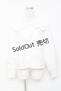 Honey Cinnamon / ビッグカラーリボンブラウス F 白 Y-25-11-22-096-LO-BL-SZ-ZY