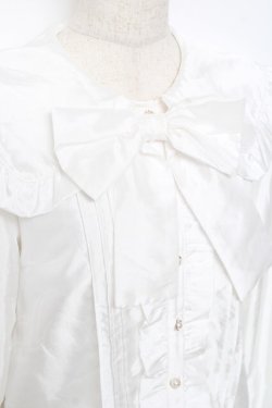 画像3: Honey Cinnamon / ビッグカラーリボンブラウス F 白 Y-25-11-22-096-LO-BL-SZ-ZY