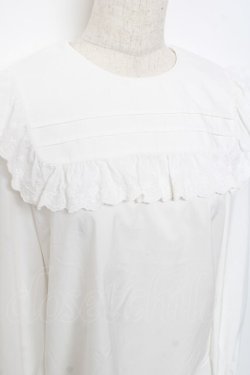 画像3: Ank Rouge / スクエア襟ブラウス  白 Y-25-11-22-097-CA-BL-SZ-ZY