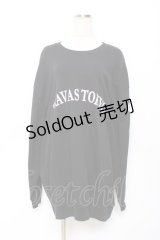 TRAVAS TOKYO / 袖くまラウンドロゴスウェット F ブラック Y-25-11-22-100-PU-TO-SZ-ZY