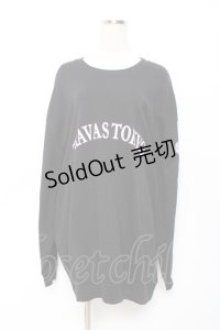 TRAVAS TOKYO / 袖くまラウンドロゴスウェット F ブラック Y-25-11-22-100-PU-TO-SZ-ZY