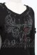画像4: Ozz Croce / ゴートスカルptチェーン通しテレコトップス  黒 Y-25-11-22-103-OO-TO-SZ-ZY (4)