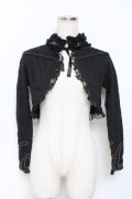 GRAMM / レース切替スタンドカラーショートボレロ  黒 Y-25-11-22-104-HN-TO-SZ-ZY