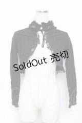 GRAMM / レース切替スタンドカラーショートボレロ  黒 Y-25-11-22-104-HN-TO-SZ-ZY