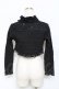 画像2: GRAMM / レース切替スタンドカラーショートボレロ  黒 Y-25-11-22-104-HN-TO-SZ-ZY (2)