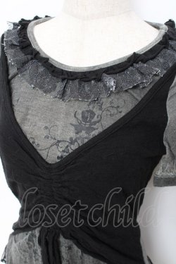 画像5: GRAMM / ビスチェレイヤード風ptカットソー  グレー Y-25-11-22-105-HN-TO-SZ-ZY