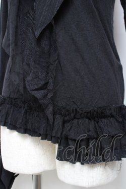 画像4: GRAMM / スタンドカラーレースジャボ風カットソー  黒 Y-25-11-22-106-HN-TO-SZ-ZY