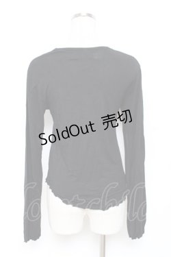 画像2: GRAMM / プリントカットソー  黒 Y-25-11-22-107-HN-TO-SZ-ZI