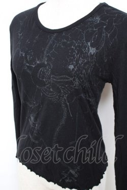 画像3: GRAMM / プリントカットソー  黒 Y-25-11-22-107-HN-TO-SZ-ZY