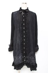 GRAMM / プリントシャツワンピース  黒 Y-25-11-22-109-HN-OP-SZ-ZY