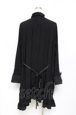 画像2: GRAMM / プリントシャツワンピース  黒 Y-25-11-22-109-HN-OP-SZ-ZY