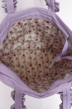 画像3: Maison de FLEUR / Maison de FLEUR×Misako Aoki/Mリボンキャンバストートバッグ  ラベンダー Y-25-11-22-018-LO-BG-SZ-ZY