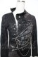 画像3: h.ANARCHY / ZIP×チェーンデザインptカットソー  黒 Y-25-11-22-113-HN-TO-SZ-ZY (3)