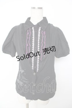 画像1: HONEY / レイヤード風ブラウス  黒 Y-25-11-22-114-HN-TO-SZ-ZY