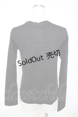 画像2: PEACE NOW / レースアップpt入りニットソー M 黒 Y-25-11-22-118-PU-TO-SZ-ZY