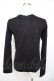 画像2: PEACE NOW / レースアップpt入りニットソー M 黒 Y-25-11-22-118-PU-TO-SZ-ZY (2)